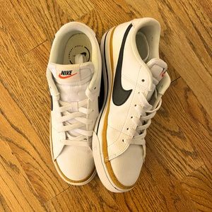 Black, Brown and White Nike Court